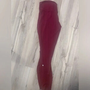 Lululemon leggings size 10 inseam 27